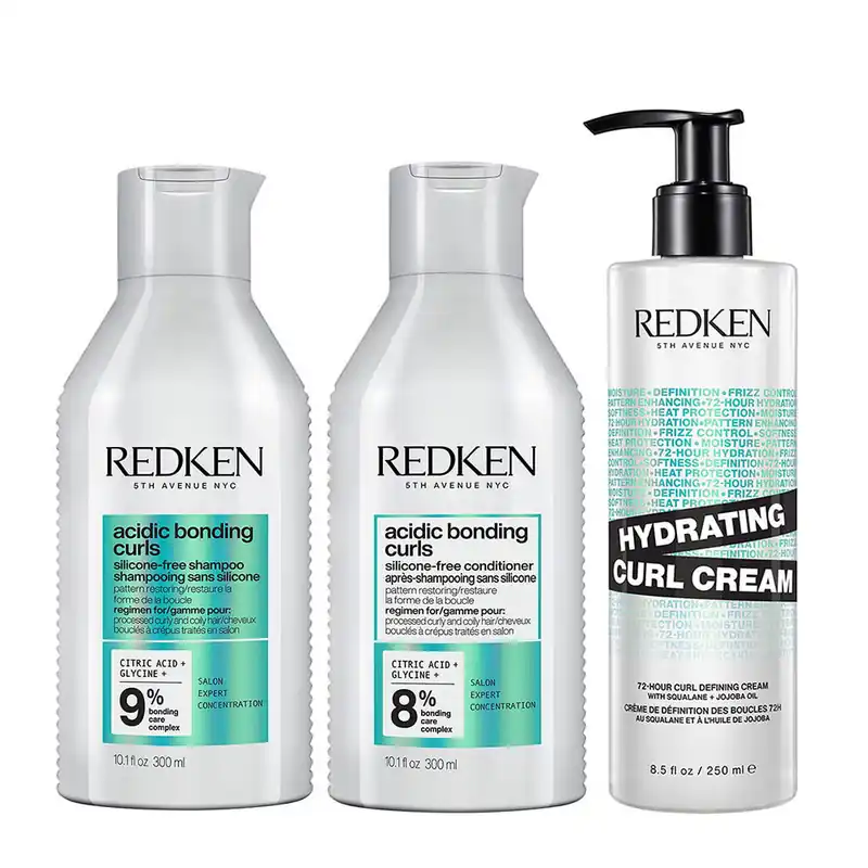 Redken Acidic Bonding Curls Set Shampoo 300 ml + Conditioner 300 ml + Hydrating Curl Cream 250 ml Top-Seller
