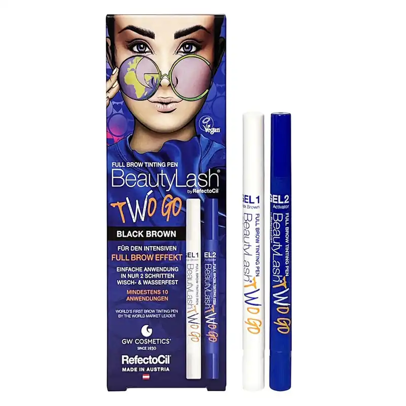Nur Für Kurze Zeit RefectoCil BeautyLash Two Go Full Brow Tinting Pen Black Brown