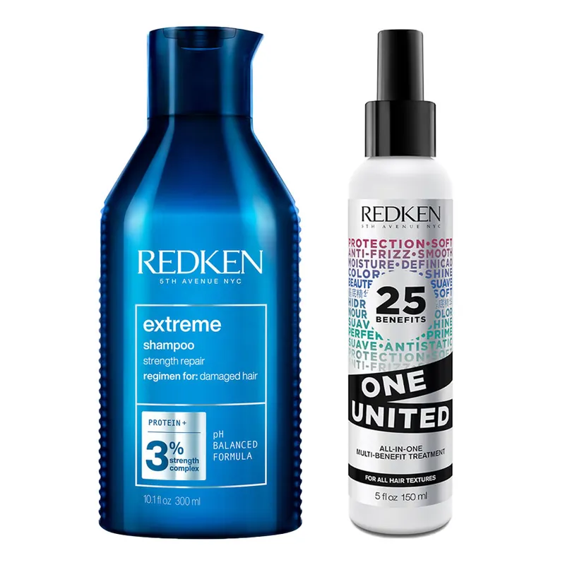 Redken Extreme Shampoo 300 ml + One United Elixir 150 ml Nur Für Kurze Zeit