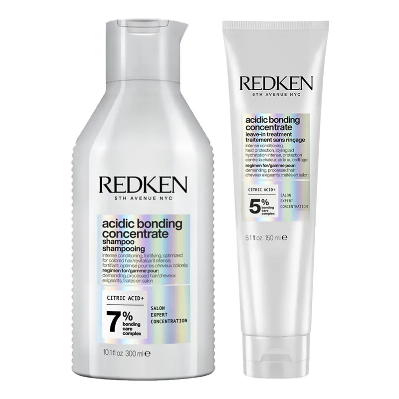Preiswert Redken Acidic Bonding Concentrate Set Shampoo 300 ml + Leave-In Treatment 150 ml