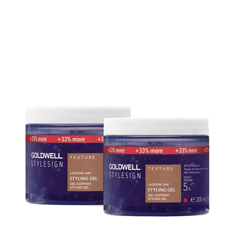 Wochenendangebot 2x Goldwell StylesignXL Texture Lagoom Jam Styling Gel 200 ml