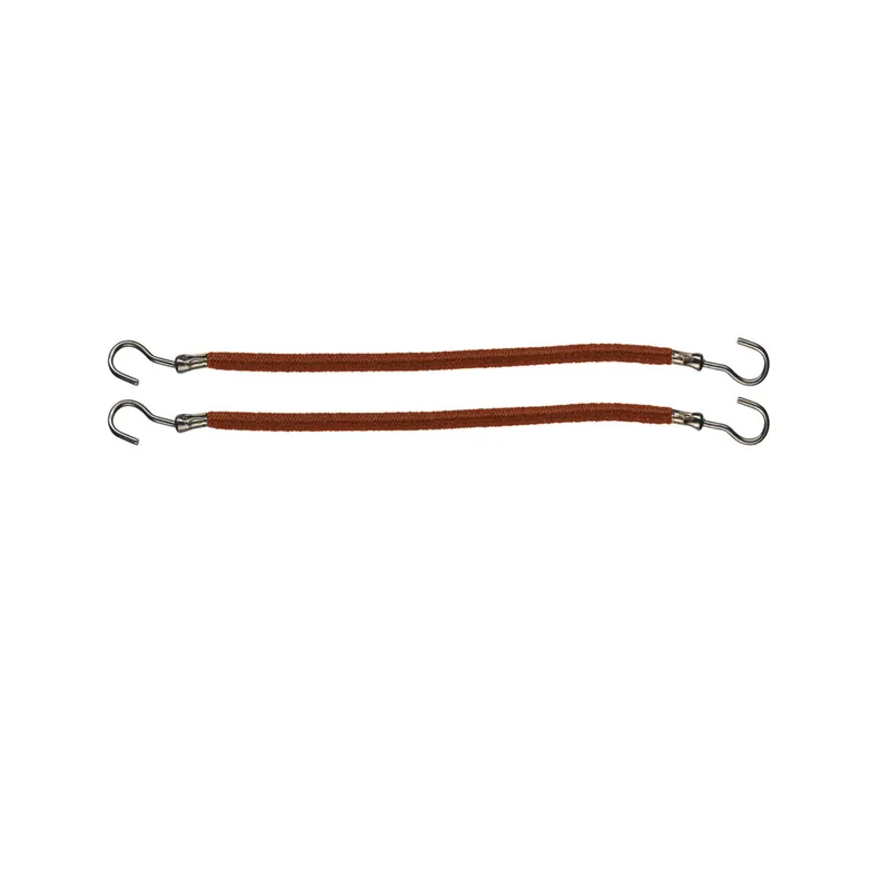 Zertifiziert Comair Haarbinder glatt Gummi 10cm 12 Stück braun