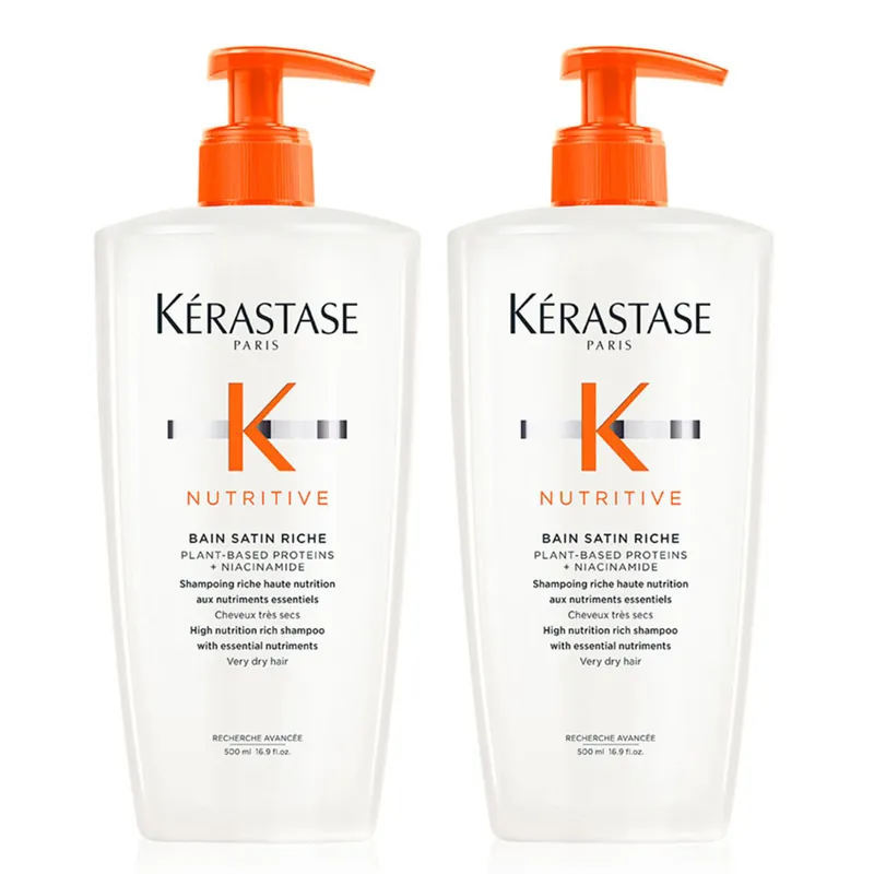 Neu Im Sortiment KÉRASTASE Nutritive Bain Satin Riche 2x500 ml Bundle