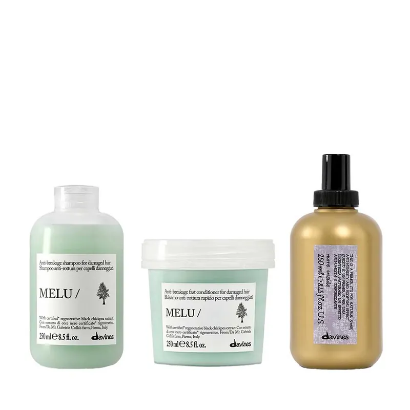 Top-Preis Davines MELU Set Shampoo 250 ml + Conditioner 250 ml + Blowdry Primer 250 ml