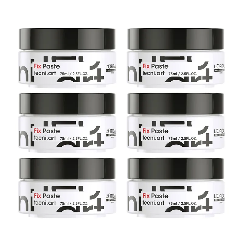 6x L'Oréal Professionnel Homme Fix Paste 75 ml - ehem. Poker Paste Begrenztes Angebot