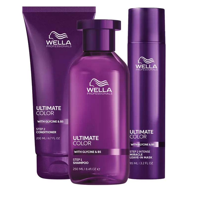 Schneller Versand Wella Professionals Ultimate Color Set Shampoo 250 ml + Conditioner 200 ml + Miracle Leave-in Mask 95 ml