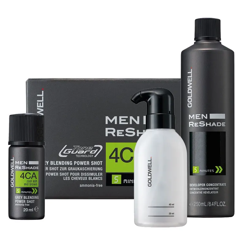Goldwell Men Reshade 4CA 4 x Shots 20 ml + Entwicklerkonzentrat 250 ml & Applikator Jetzt Kaufen