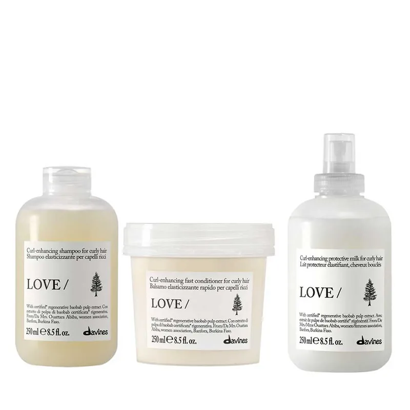 Davines LOVE CURL Set - Shampoo 250 ml + Conditioner 250 ml + Enhancing Milk 250 ml Preisknaller