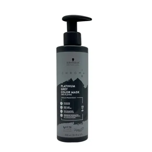 Wochenendangebot Schwarzkopf Chroma ID Color Mask 9-12 Platinium Grey 300 ml