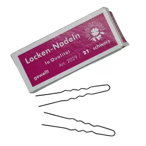 Lockennadeln 45x0,6mm schwarz 45er Kästchen Sichere Zahlung
