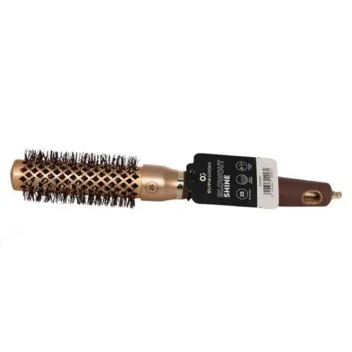 Olivia Garden Expert Blowout Shine Gewellte Borsten Gold&Braun 25 mm Online Kaufen