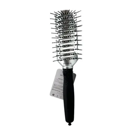Kracherpreis Olivia Garden Essential Style Tunnel Nylonborsten Silber