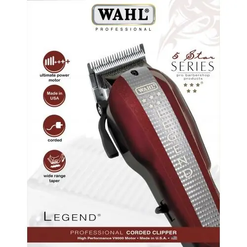 Wahl HSM Legend bordeaux/slb Model 8147 230V Netz- Haarschneidemaschine Sichere Zahlung
