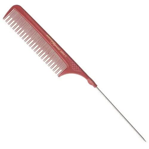 Neue Ware Hercules Sägemann Carbon C21 rot Toupier-Nadelstielkamm 8,75"
