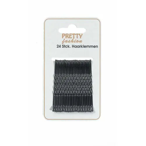 Beliebt Comair Pretty Fashion Haarklemmen schwarz 6 cm 24 Stück