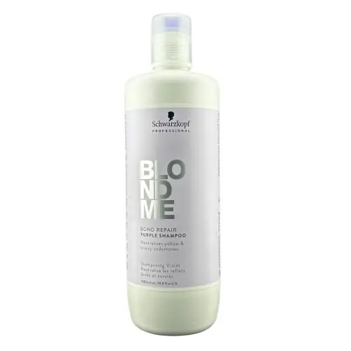 Schwarzkopf BlondMe Bond Repair Purple Shampoo 1000 ml Solange Der Vorrat Reicht