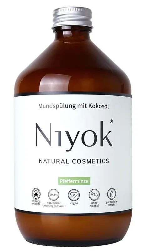 Preisknaller Mundspülung mit Kokosöl PFEFFERMINZE & ZITRONE