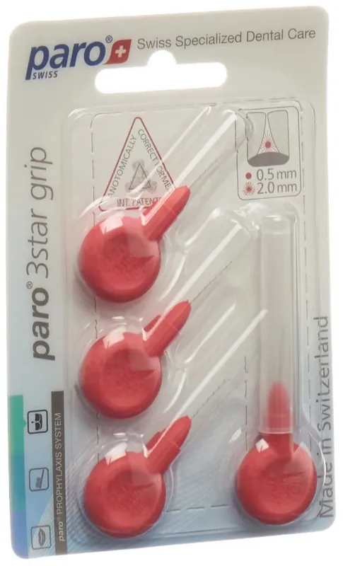 3Star-Grip 2mm xxx-fein rot zylindrisch Versand Am Gleichen Tag