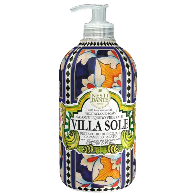 Villa Sole Pistacchio Di Sicilia e Caramello Liquid Soap Geprüft