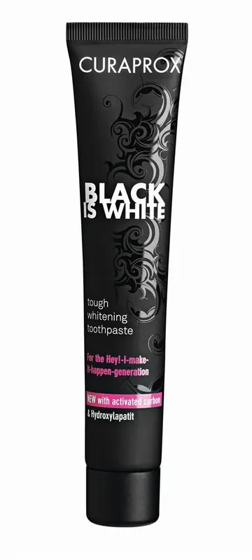 Black is white Zahnpasta Abverkauf