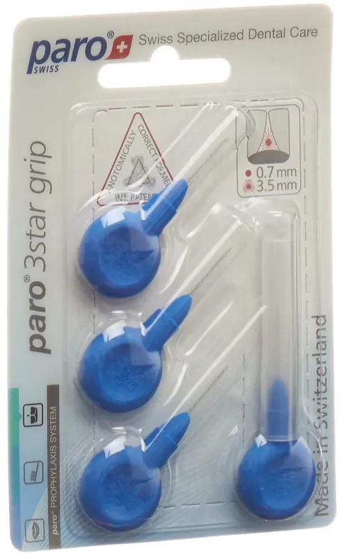 3Star-Grip 3.5mm x-fein blau zylindrisch Zertifiziert