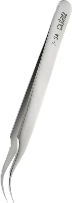 Neue Ware Pinzette, gebogen extra spitz, Inox