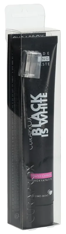 Black is White Set 90ml Zahnpasta + 1x Zahnbürste Super-Preis