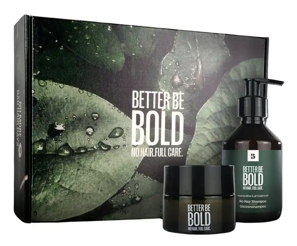 Geprüft Geschenkbox für glückliche Glatzen-Set
