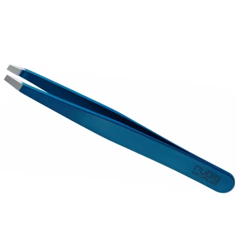Top-Angebot Pinzette gerade blau Inox