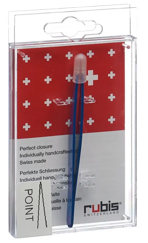 Pinzette spitz blau Inox Neue Ware