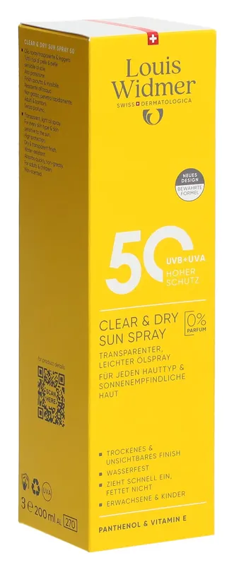Preis Gesenkt Clear & Dry Sun Spray LSF50 ohne Parfum