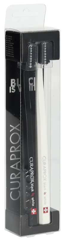 White is Black Zahnbürsten weiss/schwarz Knallerangebot