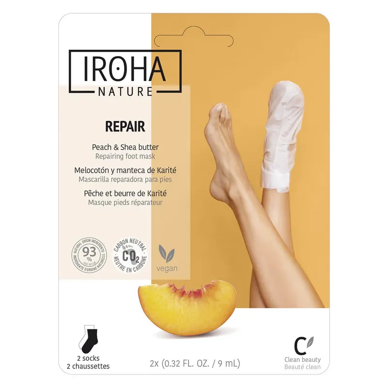 Hands & Feet Foot Socks Mask Peach 2 x 9 ml Geprüft