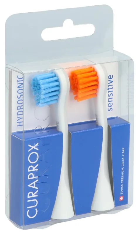 Sofort Bestellen Hydrosonic Ersatzbürstenkopf sensitive blau-orange