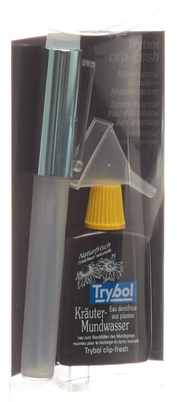 Schneller Versand Mundspray clip-fresh blau 8ml + Kräuter Mundwasser 20ml