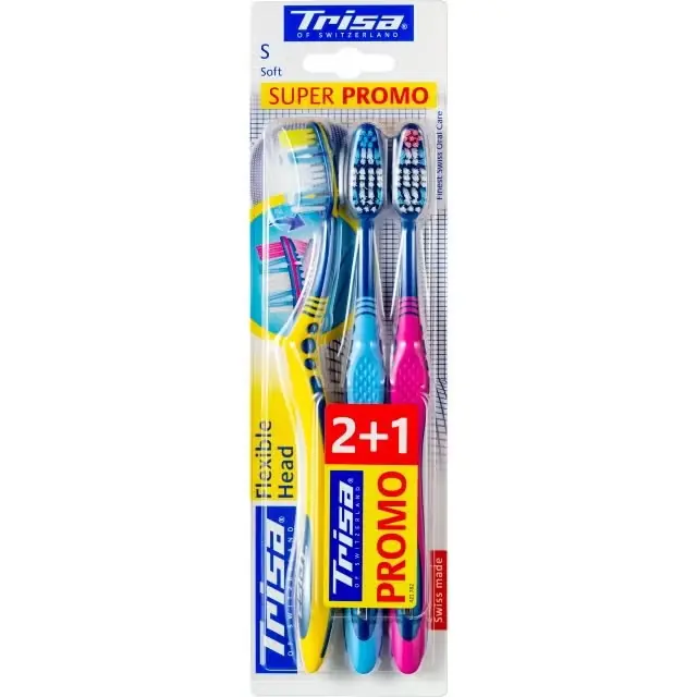 Flexible Head Zahnbürste Trio soft Mega-Angebot