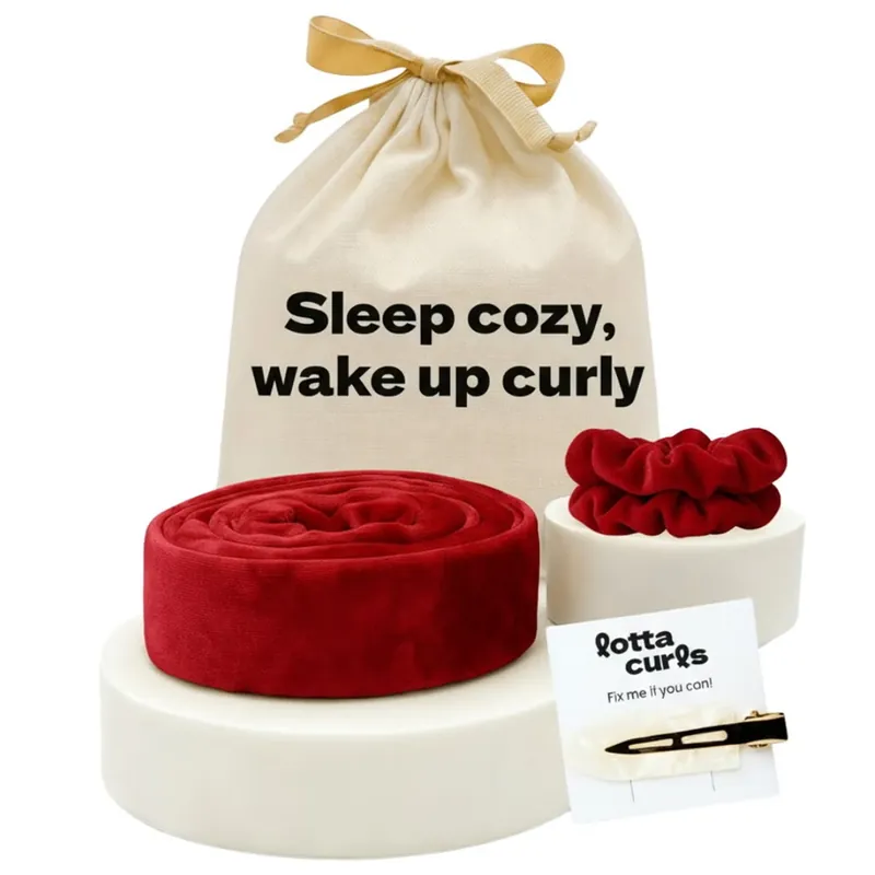 Lockenband Set Bordeaux Red Wochenendangebot