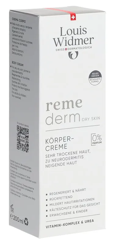 Neu Im Sortiment Remederm Körpercreme ohne Parfum