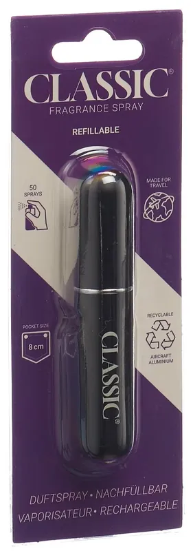 Duftspray nachfüllbar schwarz Saisonangebot