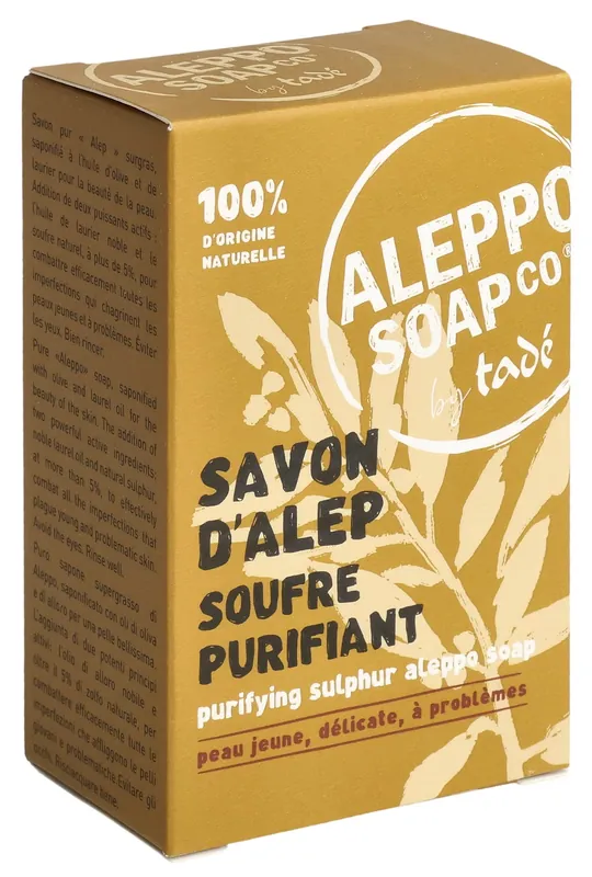 Aleppo Seifenstück Schwefel reinigend Aknehaut Letzte Chance