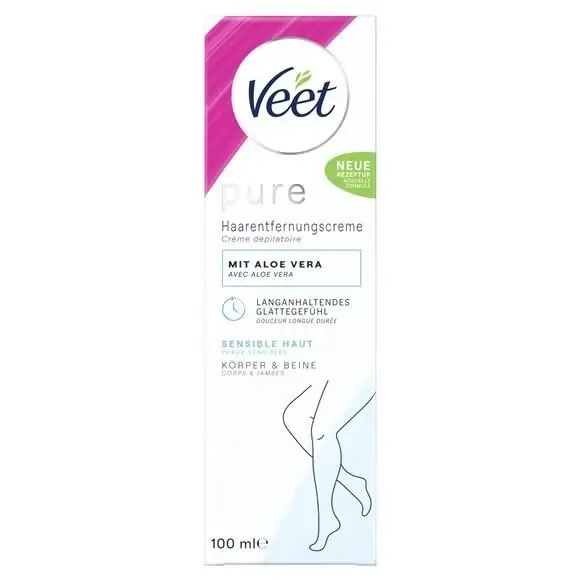 Letzte Chance Pure Enthaarungscreme Körper & Beine sensible Haut