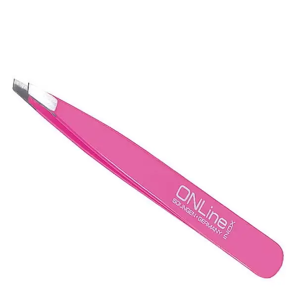 ONLine Pinzette schräg INOX Pink Super-Preis