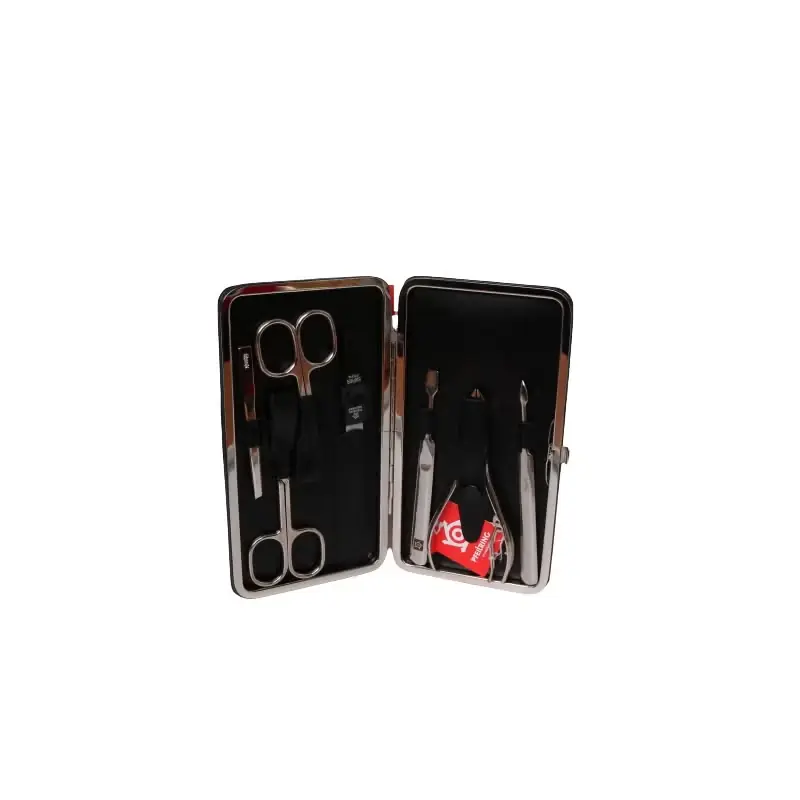 Begrenztes Angebot Manicure-Etui 7-teilig sz Rahmen, Rindleder, Nickel-Füllung