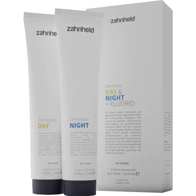 Direkt Vom Hersteller Zahnpasta Day & Night mit Fluorid 2 x 75 ml