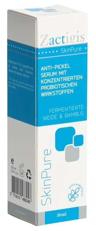 Zertifiziert SkinPure anti-pickel serum mit konzentriereten probiotischen Wirkstoffen
