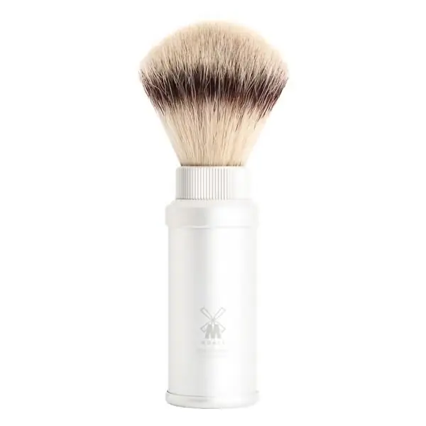 Abverkauf TRAVEL Reiserasierpinsel Silvertip Fibre® Silber
