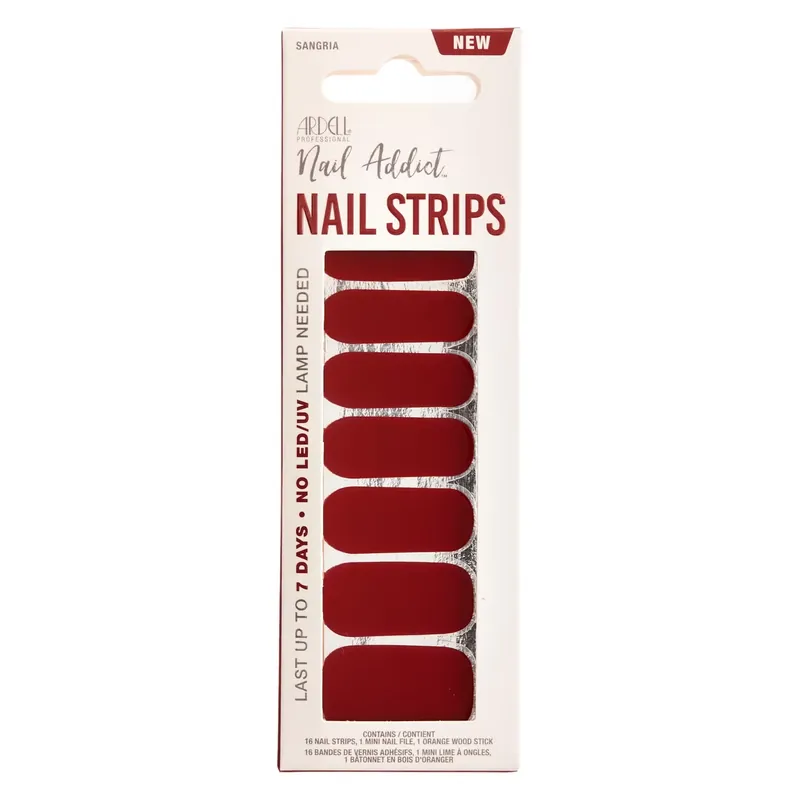 Sale Nail Addict - Nail Strips Sangria