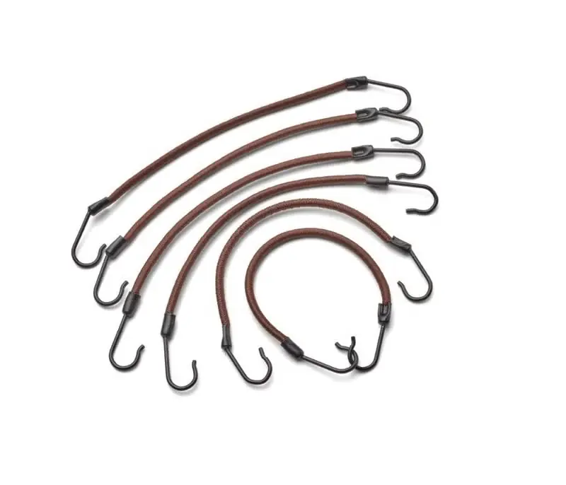 Rabatt Haken Zopfgummis 12cm braun