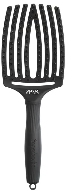 Fingerbrush Care Iconic Boar & Nylon Full Black Haarbürste schwarz L Preisreduziert