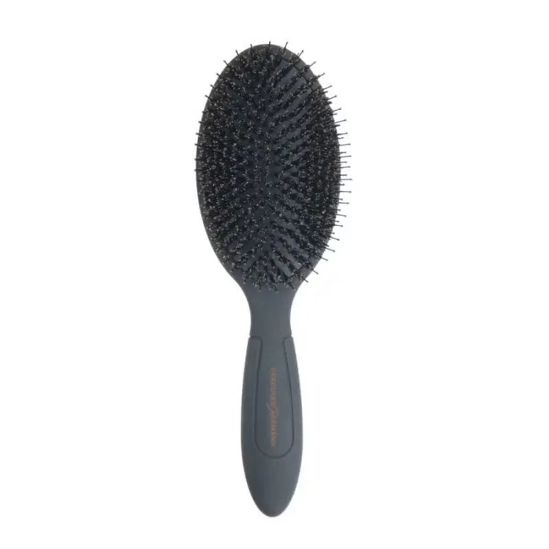 Neue Ware Bürste 9151 ovale Pflegebürste sz Nylonpins und Wildschweinborsten Flexy Shape